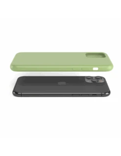 LiquidSoft® - Cover In Silicone Soft-Touch + Microfibra Per IPhone 11 Pro Max (6.5") - Verde Chiaro -Cover Style Negozio liquidsoft cover in silicone soft touch microfibra per iphone 11 pro max 65 verde chiaro 3