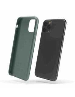 LiquidSoft® - Cover In Silicone Soft-Touch + Microfibra Per IPhone 11 Pro Max (6.5") - Verde Notte -Cover Style Negozio liquidsoft cover in silicone soft touch microfibra per iphone 11 pro max 65 verde notte midnight green 2