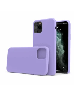 LiquidSoft® - Cover In Silicone Soft-Touch + Microfibra Per IPhone 11 Pro Max (6.5") - Viola