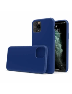 LiquidSoft® - Cover In Silicone Soft-Touch + Microfibra Per IPhone 11 Pro Max - Blu Cobalto