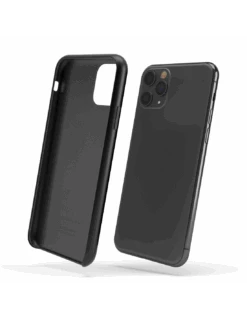 LiquidSoft® - Cover In Silicone Soft-Touch + Microfibra Per IPhone 11 Pro Max - Nero -Cover Style Negozio liquidsoft cover in silicone soft touch microfibra per iphone 11 pro max nero 2