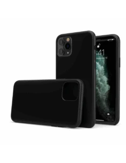 LiquidSoft® - Cover In Silicone Soft-Touch + Microfibra Per IPhone 11 Pro - Nero