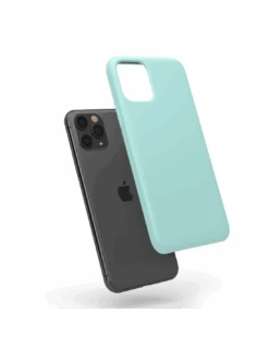 LiquidSoft® - Cover In Silicone Soft-Touch + Microfibra Per IPhone 11 Pro - Turchese -Cover Style Negozio liquidsoft cover in silicone soft touch microfibra per iphone 11 pro turchese 3