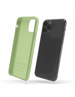 LiquidSoft® - Cover In Silicone Soft-Touch + Microfibra Per IPhone 11 Pro - Verde Chiaro -Cover Style Negozio liquidsoft cover in silicone soft touch microfibra per iphone 11 pro verde chiaro 2