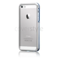 More - Bumper Armor Metal Hybrid Per IPhone 5/5S - Alluminio/Blu