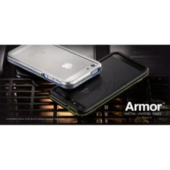 More - Bumper Armor Metal Hybrid Per IPhone 5/5S - Alluminio/Blu -Cover Style Negozio more bumper armor metal hybrid per iphone 5 5s alluminioblu 3