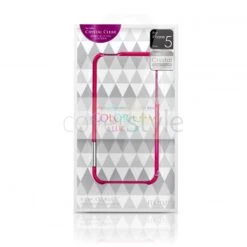 More - Bumper Color Gem Lucent Per IPhone 5/5S - Fuchsia (Rosa) -Cover Style Negozio more bumper color gem lucent per iphone 5 5s fuchsia rosa 2