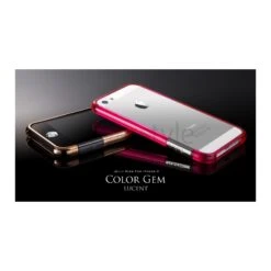 More - Bumper Color Gem Lucent Per IPhone 5/5S - Fuchsia (Rosa) -Cover Style Negozio more bumper color gem lucent per iphone 5 5s fuchsia rosa 3