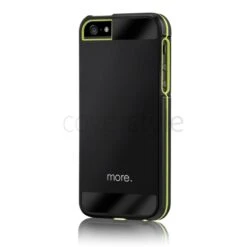 More - Custodia Armor Metal Hybrid Per IPhone 5/5S - Nero/Giallo Neon