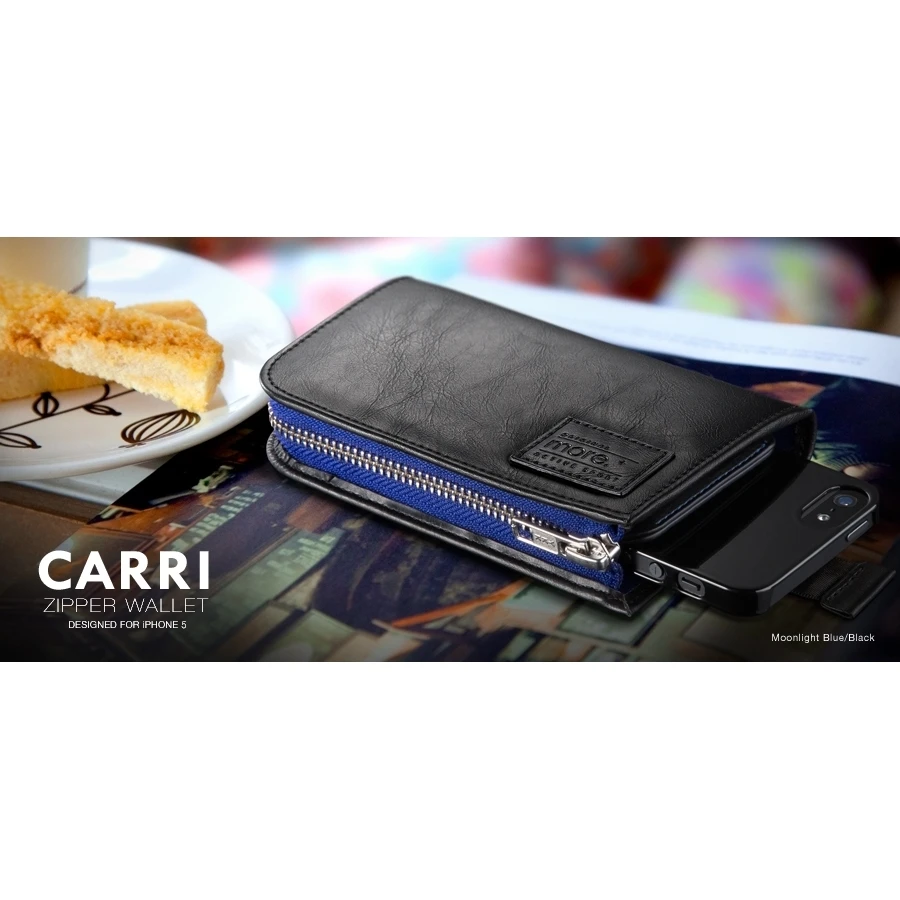 More - Custodia Carri A Portafoglio Con Cerniera - Nero/Moonlight Blu 2 More - Custodia Carri A Portafoglio Con Cerniera - Nero/Moonlight Blu - immagine 2