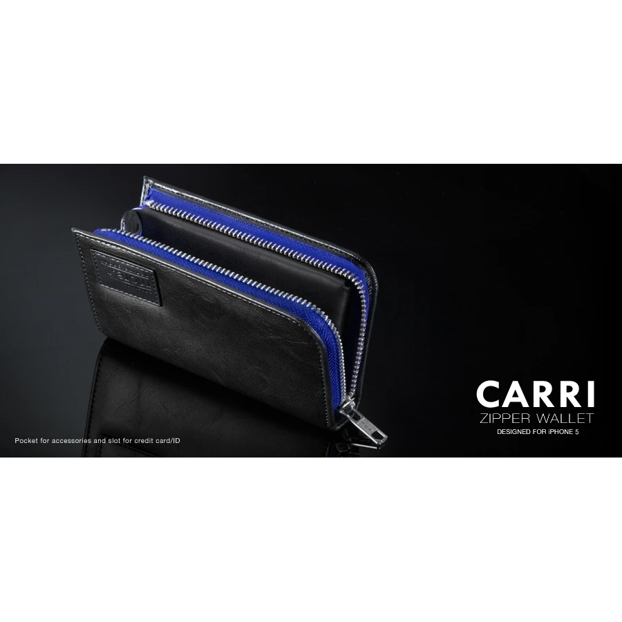 More - Custodia Carri A Portafoglio Con Cerniera - Nero/Moonlight Blu 3 More - Custodia Carri A Portafoglio Con Cerniera - Nero/Moonlight Blu - immagine 3