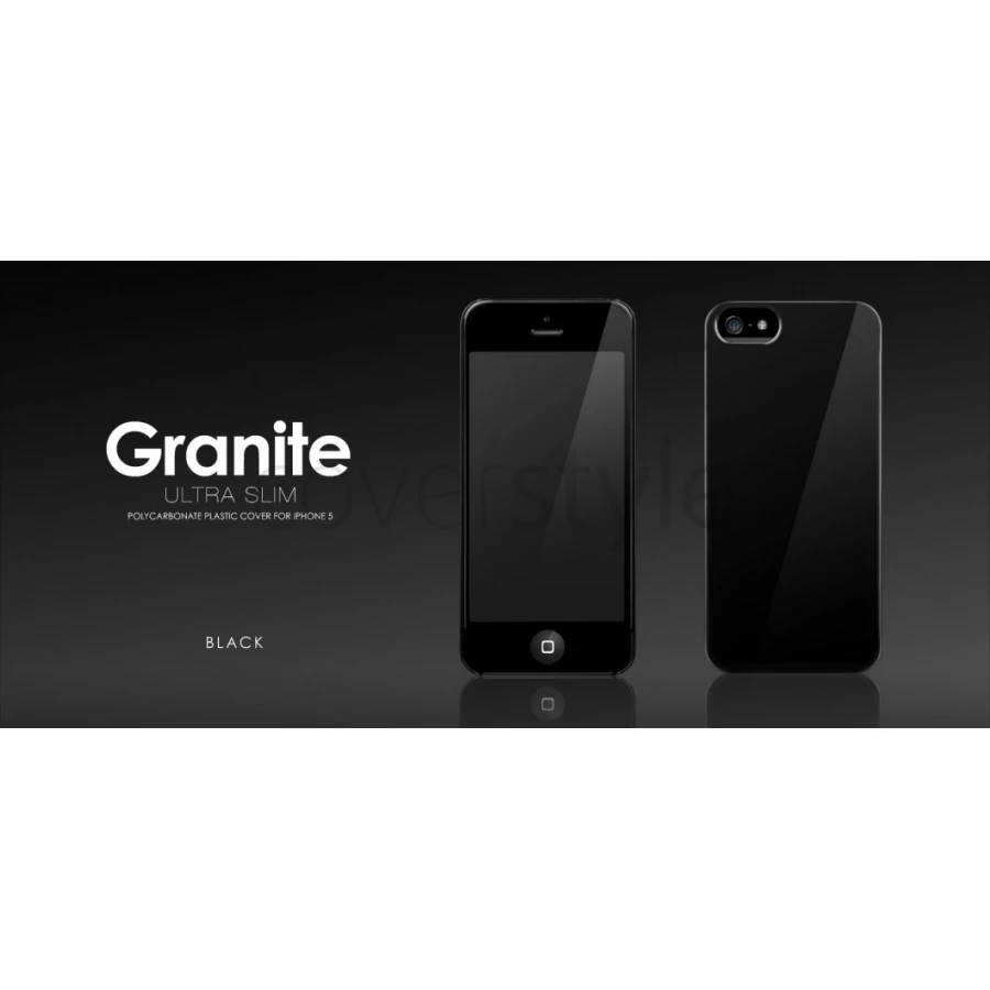 More - Custodia Granite Ultra Sottile Per IPhone 5/5S - Nero 4 More - Custodia Granite Ultra Sottile Per IPhone 5/5S - Nero - immagine 4