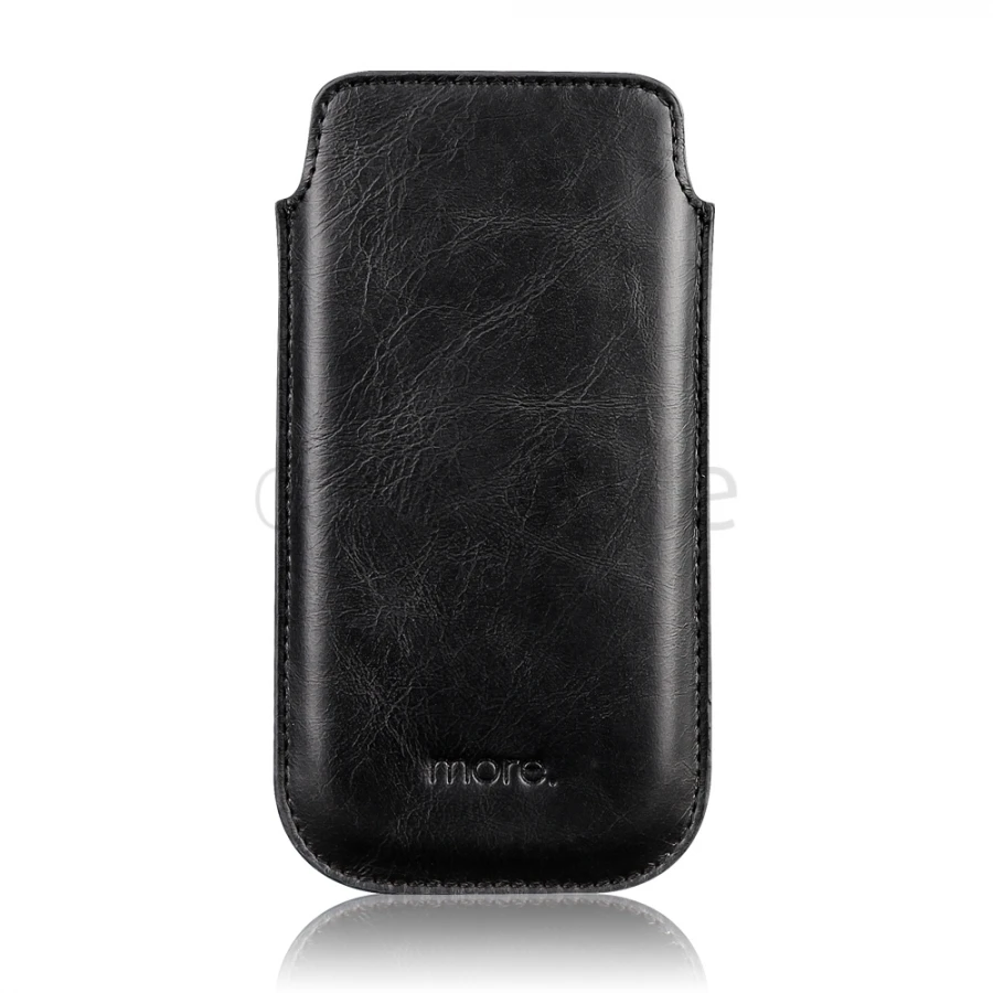 More - Custodia In Pelle Letiqué Collection - Norman (Nero) 2 More - Custodia In Pelle Letiqué Collection - Norman (Nero) - immagine 2
