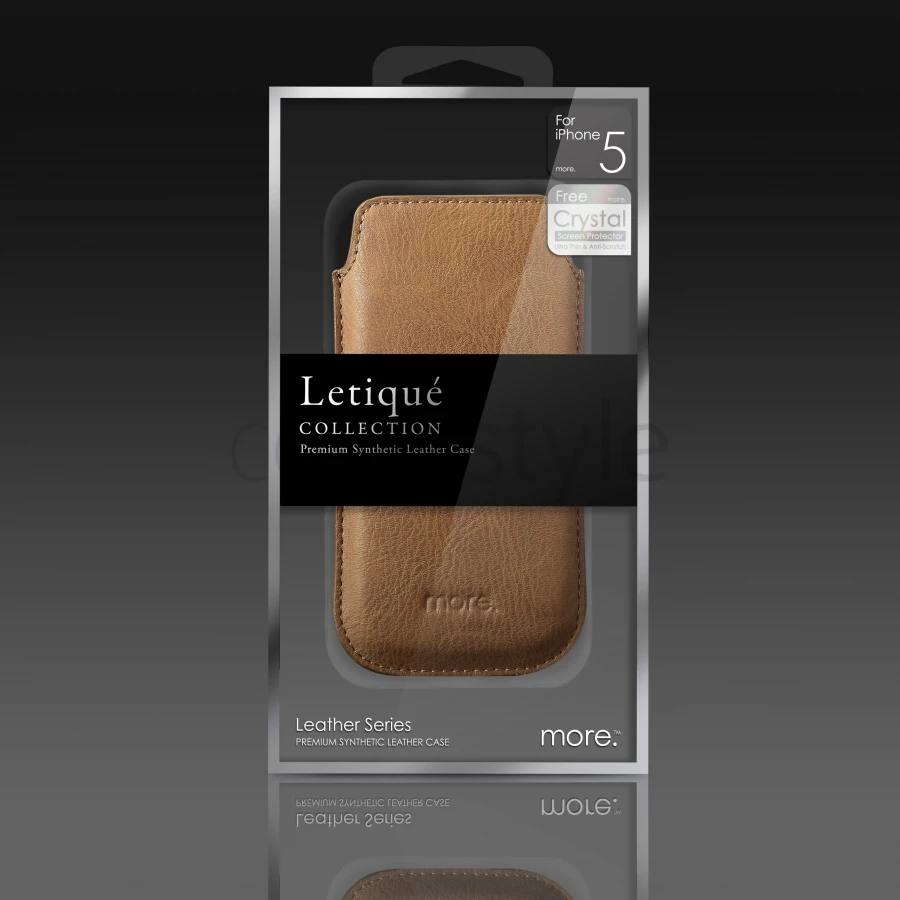 More - Custodia In Pelle Letiqué Collection - Ulia (Marrone) 4 More - Custodia In Pelle Letiqué Collection - Ulia (Marrone) - immagine 4