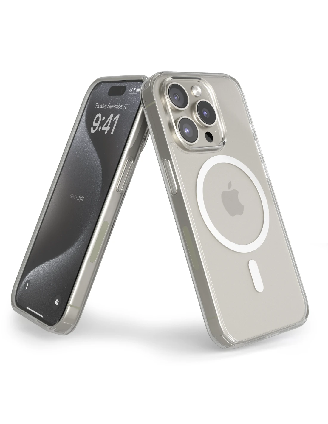 UltraFlex PRO® - Custodia TPU+PC Antiurto + Supporto MagSafe® Per IPhone 15 Pro - Trasparente 3 UltraFlex PRO® - Custodia TPU+PC Antiurto + Supporto MagSafe® Per IPhone 15 Pro - Trasparente - immagine 3