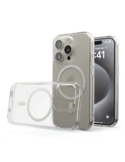 UltraFlex PRO® - Custodia TPU+PC Antiurto + Supporto MagSafe® Per IPhone 15 Pro - Trasparente