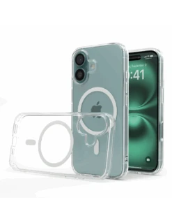 UltraFlex PRO® - Custodia TPU+PC Antiurto + Supporto MagSafe® Per IPhone 16 - Trasparente