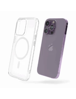 UltraFlex PRO® - Custodia TPU+PC Antiurto + Supporto MagSafe® Per IPhone 14 Pro Max - Trasparente -Cover Style Negozio ultraflex pro custodia tpupc antiurto supporto magsafe per iphone 14 pro max trasparente 5