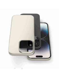 UltraSoft® - Custodia Policarbonato Opaco Soft-Touch Per IPhone 14 Pro - Titanio Naturale -Cover Style Negozio ultrasoft custodia policarbonato opaco soft touch per iphone 14 pro titanio naturale 2