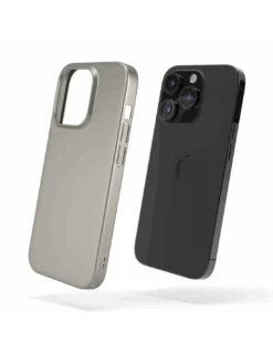 UltraSoft® - Custodia Policarbonato Opaco Soft-Touch Per IPhone 14 Pro - Titanio Naturale -Cover Style Negozio ultrasoft custodia policarbonato opaco soft touch per iphone 14 pro titanio naturale 3