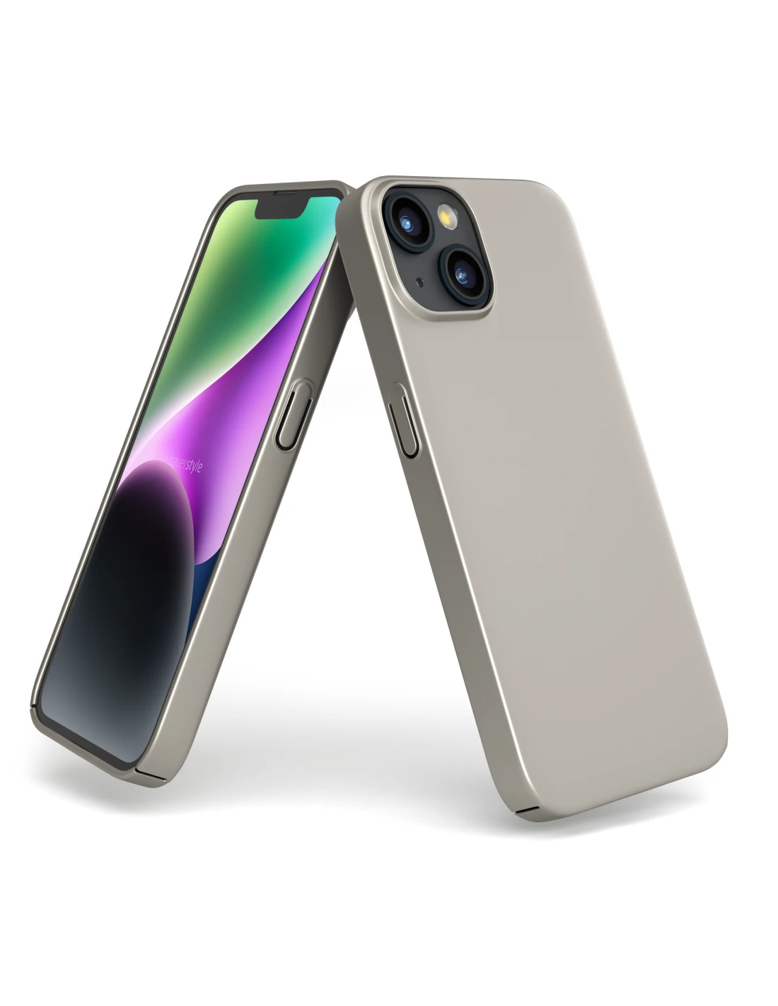 UltraSoft® - Custodia Policarbonato Opaco Soft-Touch Per IPhone 14 - Titanio Naturale 2 UltraSoft® - Custodia Policarbonato Opaco Soft-Touch Per IPhone 14 - Titanio Naturale - immagine 2