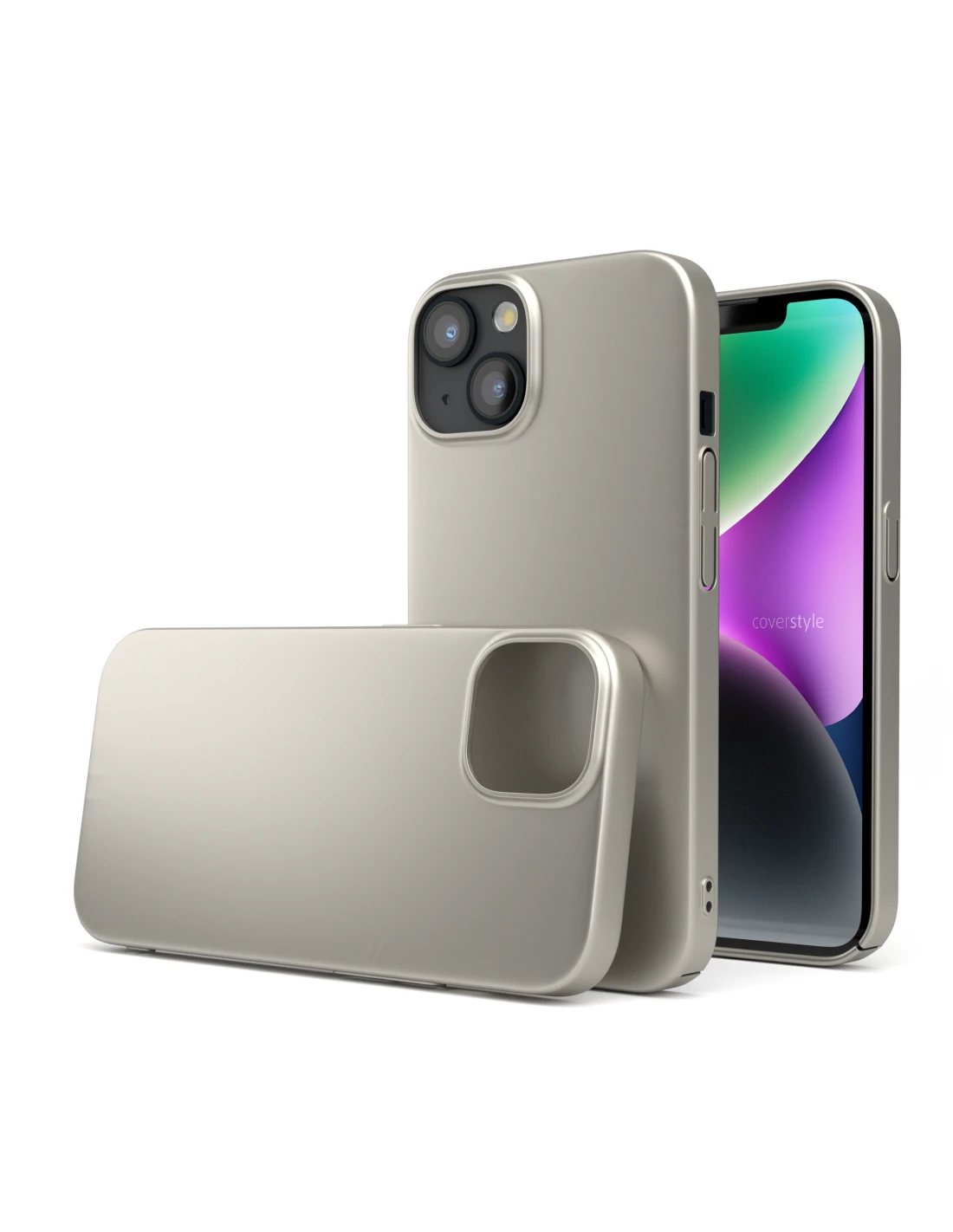 UltraSoft® - Custodia Policarbonato Opaco Soft-Touch Per IPhone 14 - Titanio Naturale 1 UltraSoft® - Custodia Policarbonato Opaco Soft-Touch Per IPhone 14 - Titanio Naturale