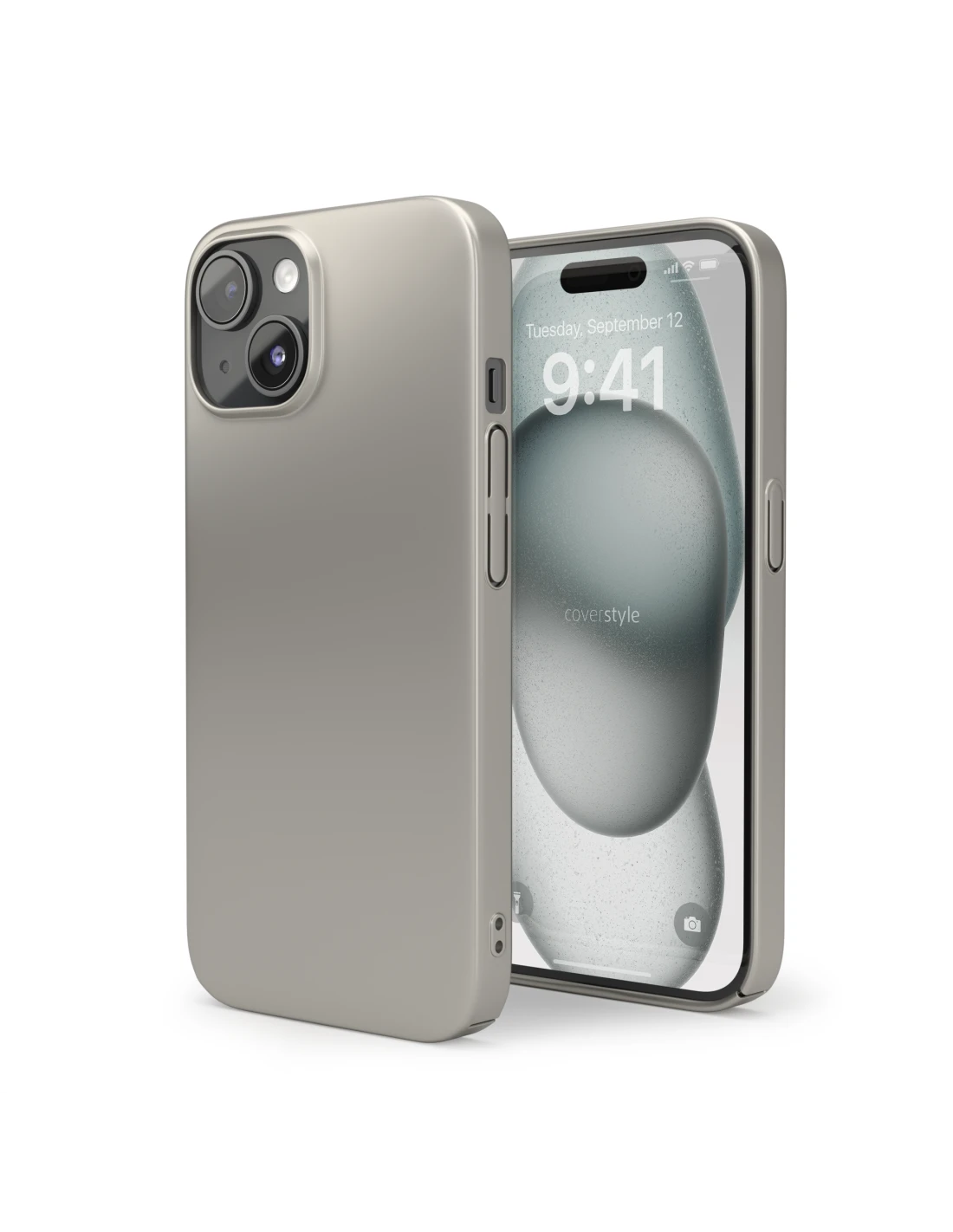 UltraSoft® - Custodia Policarbonato Opaco Soft-Touch Per IPhone 15 Plus - Titanio Naturale 2 UltraSoft® - Custodia Policarbonato Opaco Soft-Touch Per IPhone 15 Plus - Titanio Naturale - immagine 2