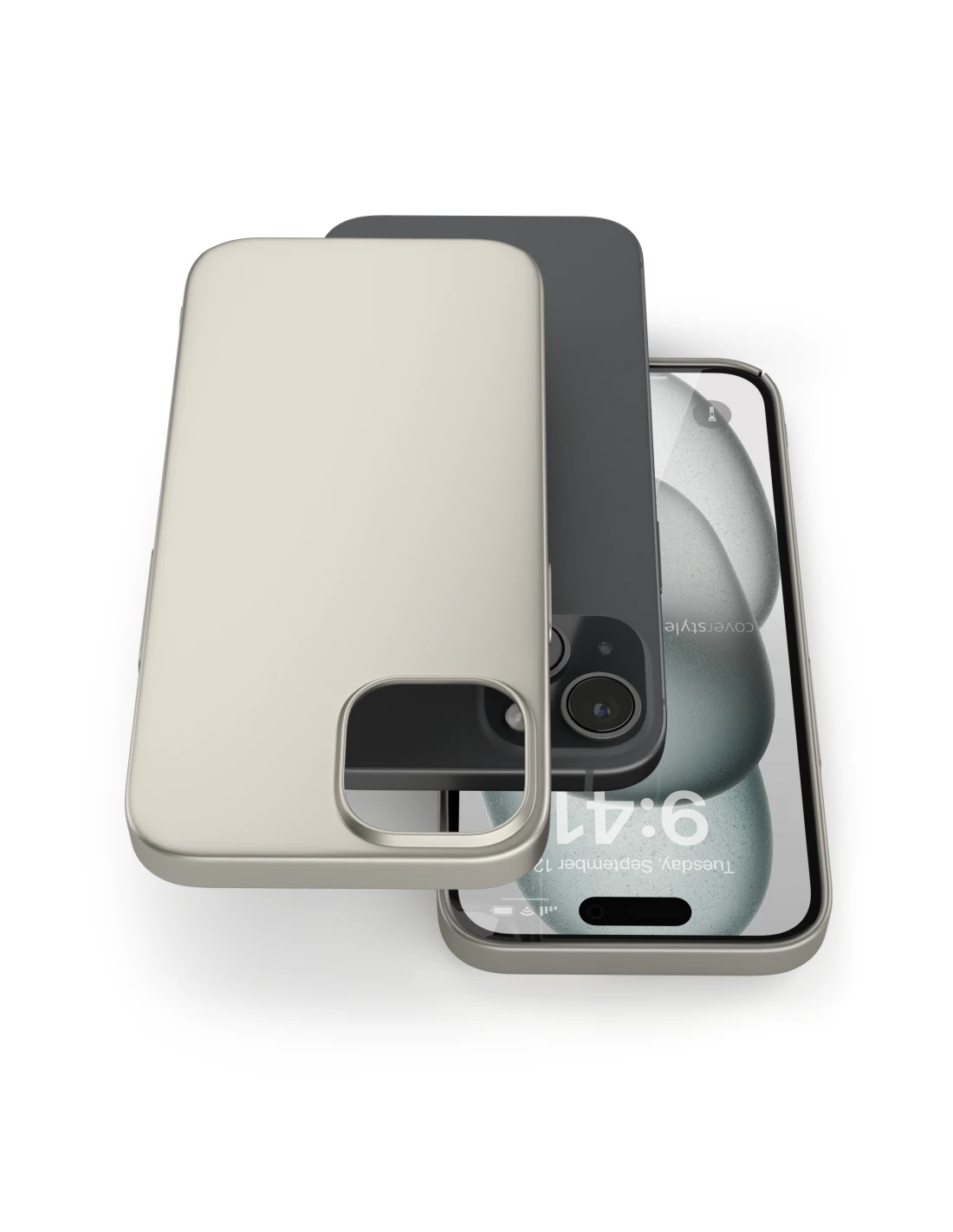UltraSoft® - Custodia Policarbonato Opaco Soft-Touch Per IPhone 15 Plus - Titanio Naturale 3 UltraSoft® - Custodia Policarbonato Opaco Soft-Touch Per IPhone 15 Plus - Titanio Naturale - immagine 3
