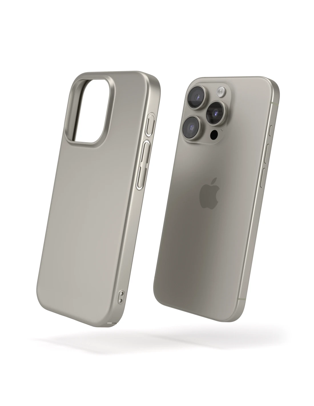 UltraSoft® - Custodia Policarbonato Opaco Soft-Touch Per IPhone 15 Pro Max - Titanio Naturale 4 UltraSoft® - Custodia Policarbonato Opaco Soft-Touch Per IPhone 15 Pro Max - Titanio Naturale - immagine 4