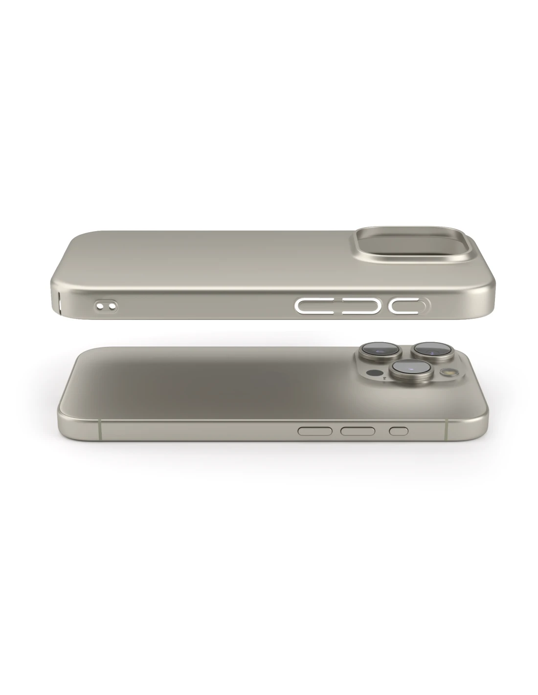 UltraSoft® - Custodia Policarbonato Opaco Soft-Touch Per IPhone 15 Pro Max - Titanio Naturale 7 UltraSoft® - Custodia Policarbonato Opaco Soft-Touch Per IPhone 15 Pro Max - Titanio Naturale - immagine 7