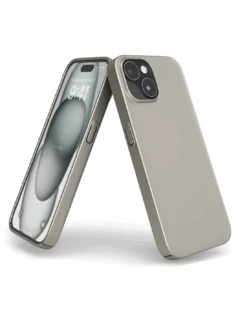 UltraSoft® - Custodia Policarbonato Opaco Soft-Touch Per IPhone 15 - Titanio Naturale -Cover Style Negozio ultrasoft custodia policarbonato opaco soft touch per iphone 15 titanio naturale 3